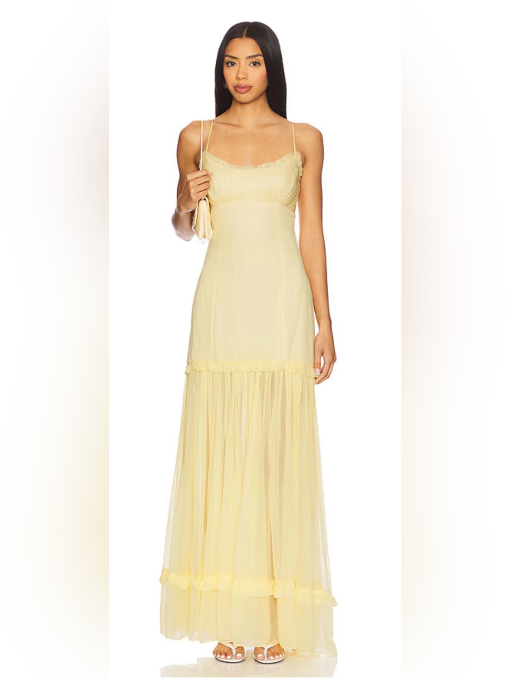 Revolve Tularosa Ada Maxi Dress In Butter Yellow